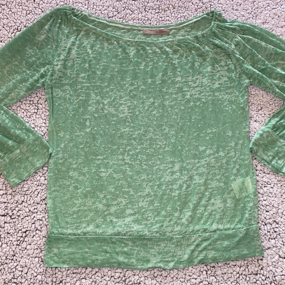 39 SIXTYONE burnout cotton poly 3/4 sl /USA